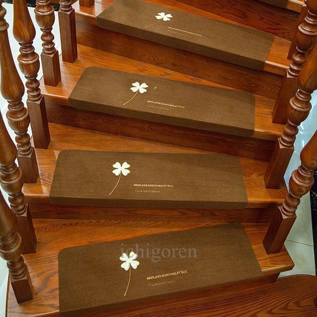 階段マット 15枚セット 蓄光 吸着マット 滑り止めマット 吸着蓄光 防音対策 洗える キズ防止 おしゃれ