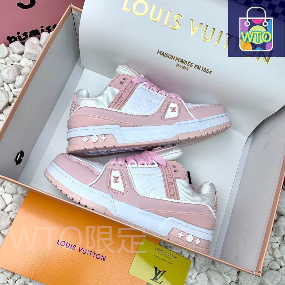 LOUIS VUITTON Trainer レザーカジュアルロートップファッション