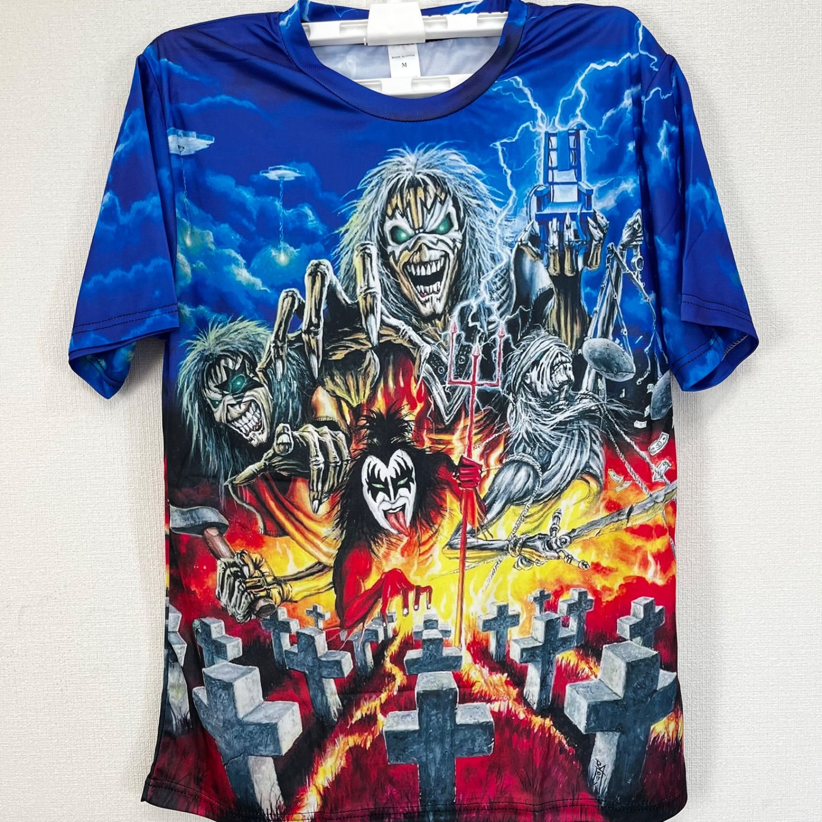 メタリカ アイアンメイデン キッス 新品 Tシャツ ドライ生地 バンドT 