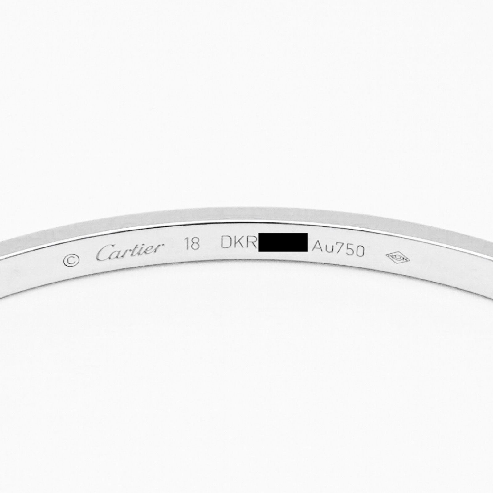 保証書付】カルティエ ラブブレス WG 18 ホワイトゴールド 保証書付