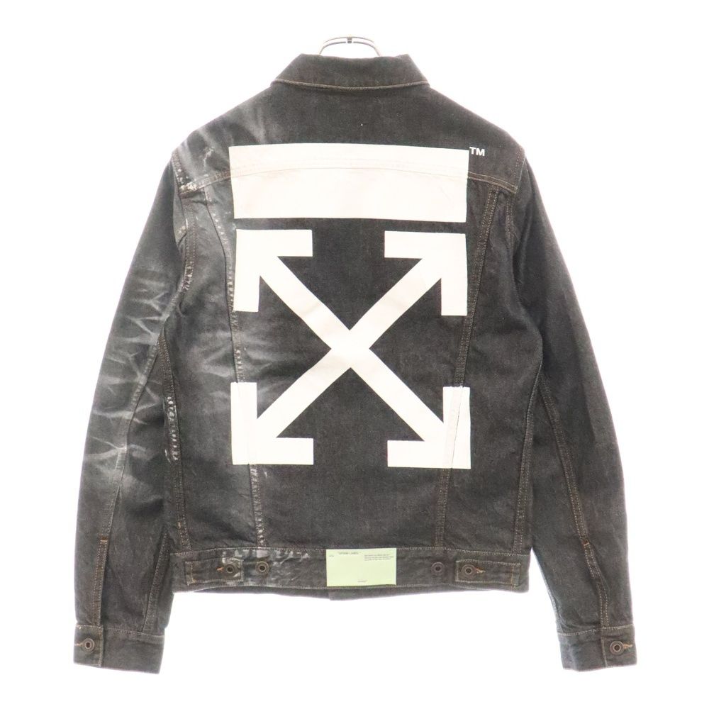 OFF-WHITE (オフホワイト) Back Arrow Denim Jacket バックアロー デニムジャケット インディゴ OMYE005F19F05044