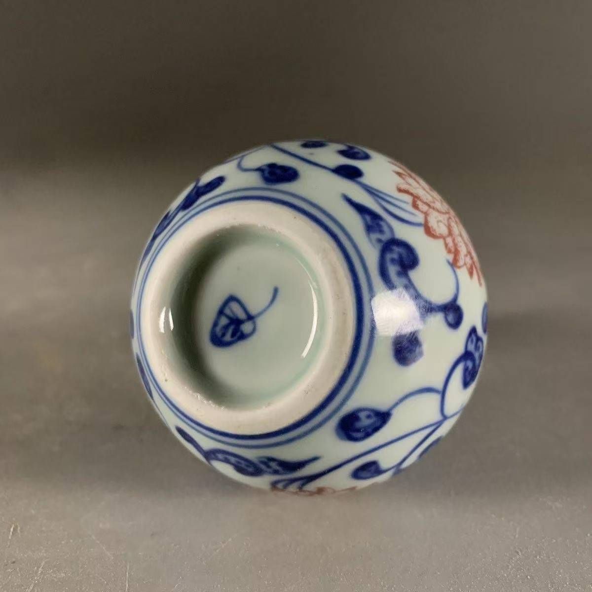 旧家収蔵 中国古玩 青花釉里 置物 - メルカリ