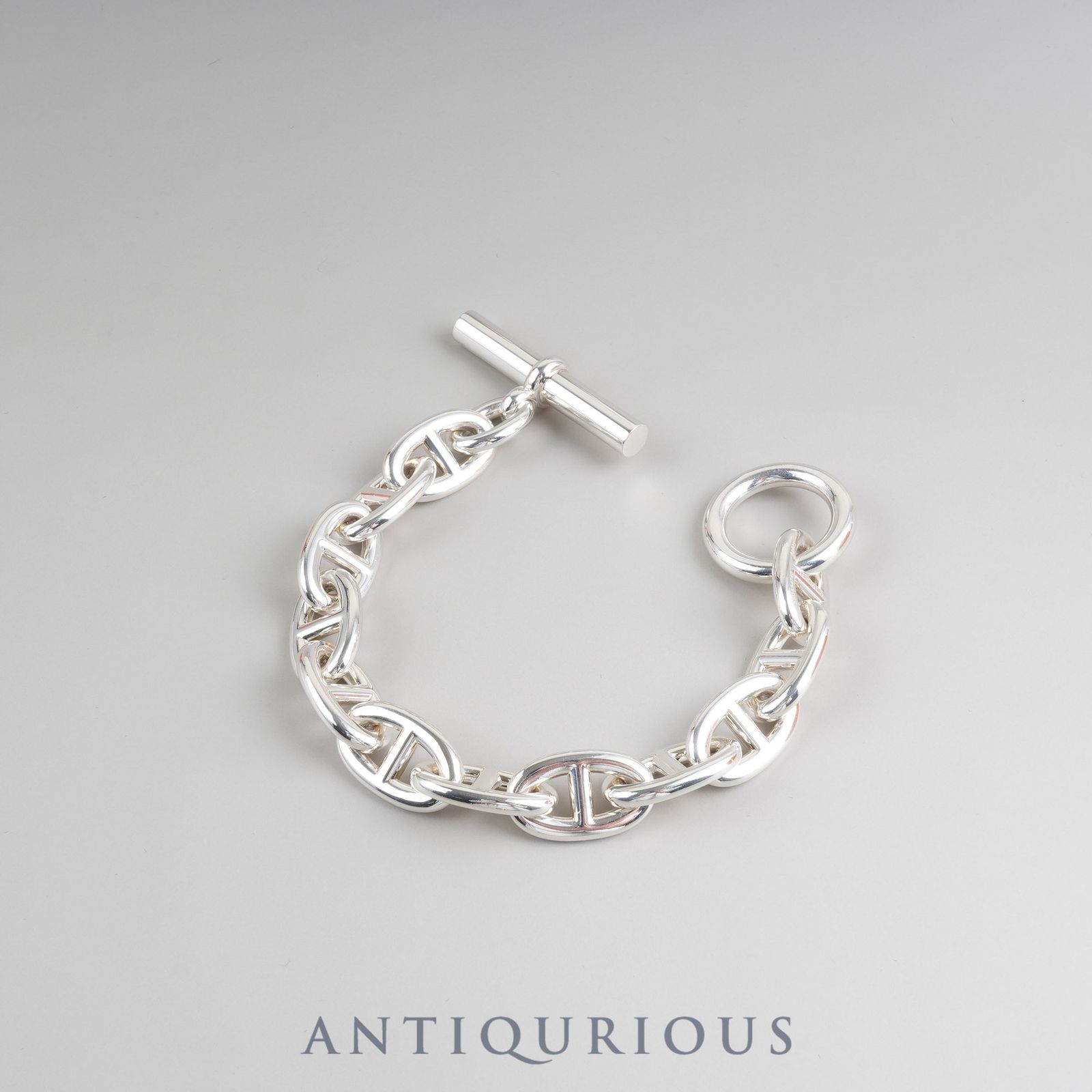 エルメス ブレスレット シェーヌダンクル TGM SV925 12コマ 箱 23年刻