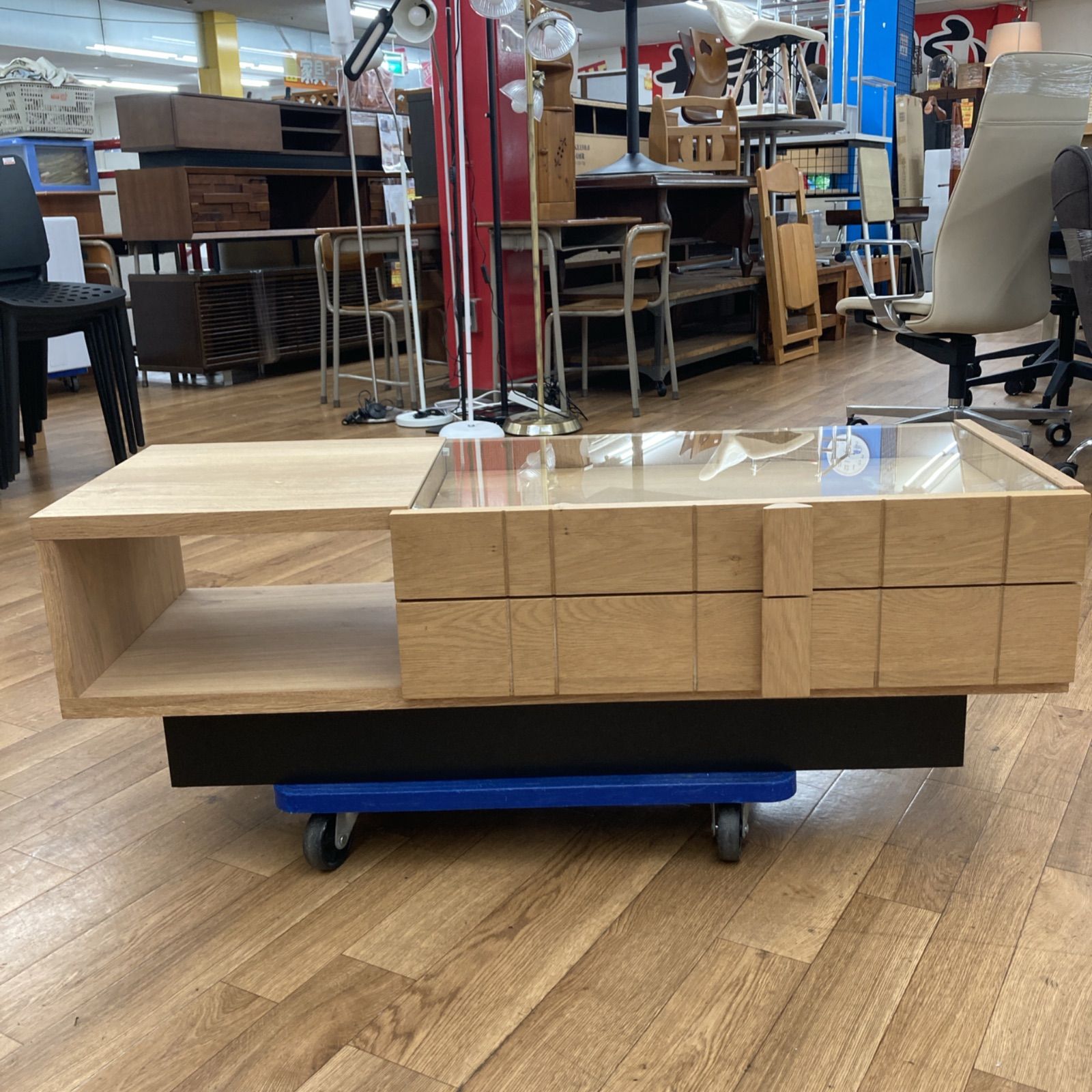 S159 SAMOA COLLECTION TABLE サモア ローテーブル 収納 幅110cm OLIVIERBERNSTEIN_COM