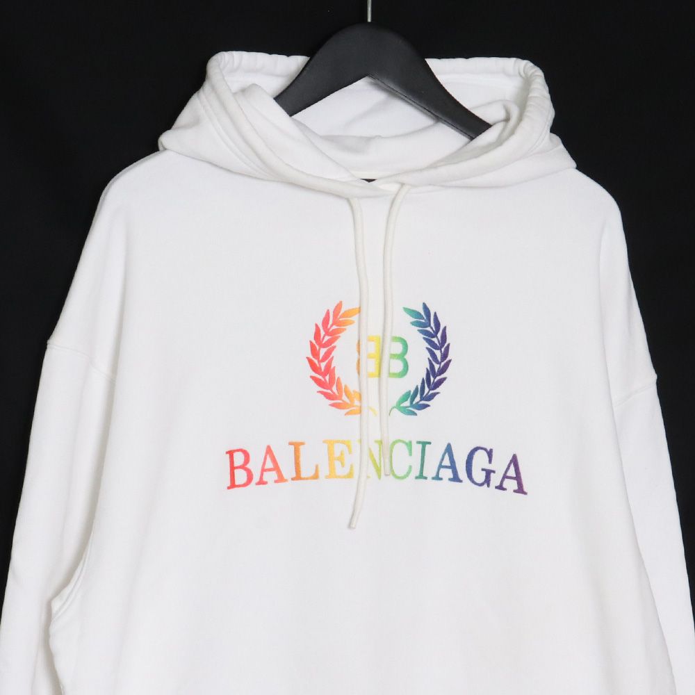 BALENCIAGA レインボーロゴパーカー XSサイズ - メルカリ