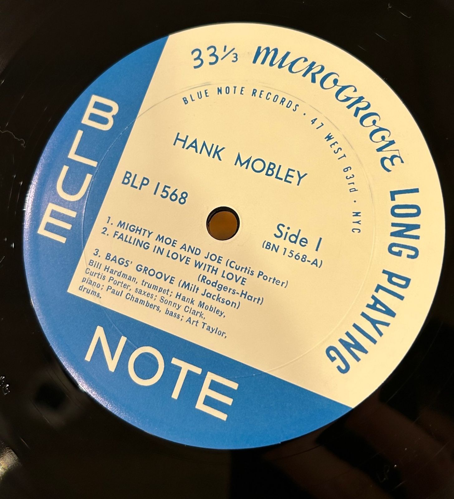 USアナログ盤】Hank Mobley 「Hank Mobley (1568)」 ハンク