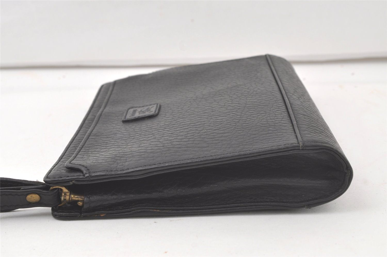 Burberrys　バーバリー　ブラック　クラッチバッグ　バッグ　ヴィンテージ Burberrys 黒 レザー クラッチバック Burberrys バーバリーズ セカンド