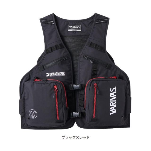 【在庫一掃】 アクティブベスト VARIVAS VAVT-05 メルカリ - M ブラック×レッド ウェア