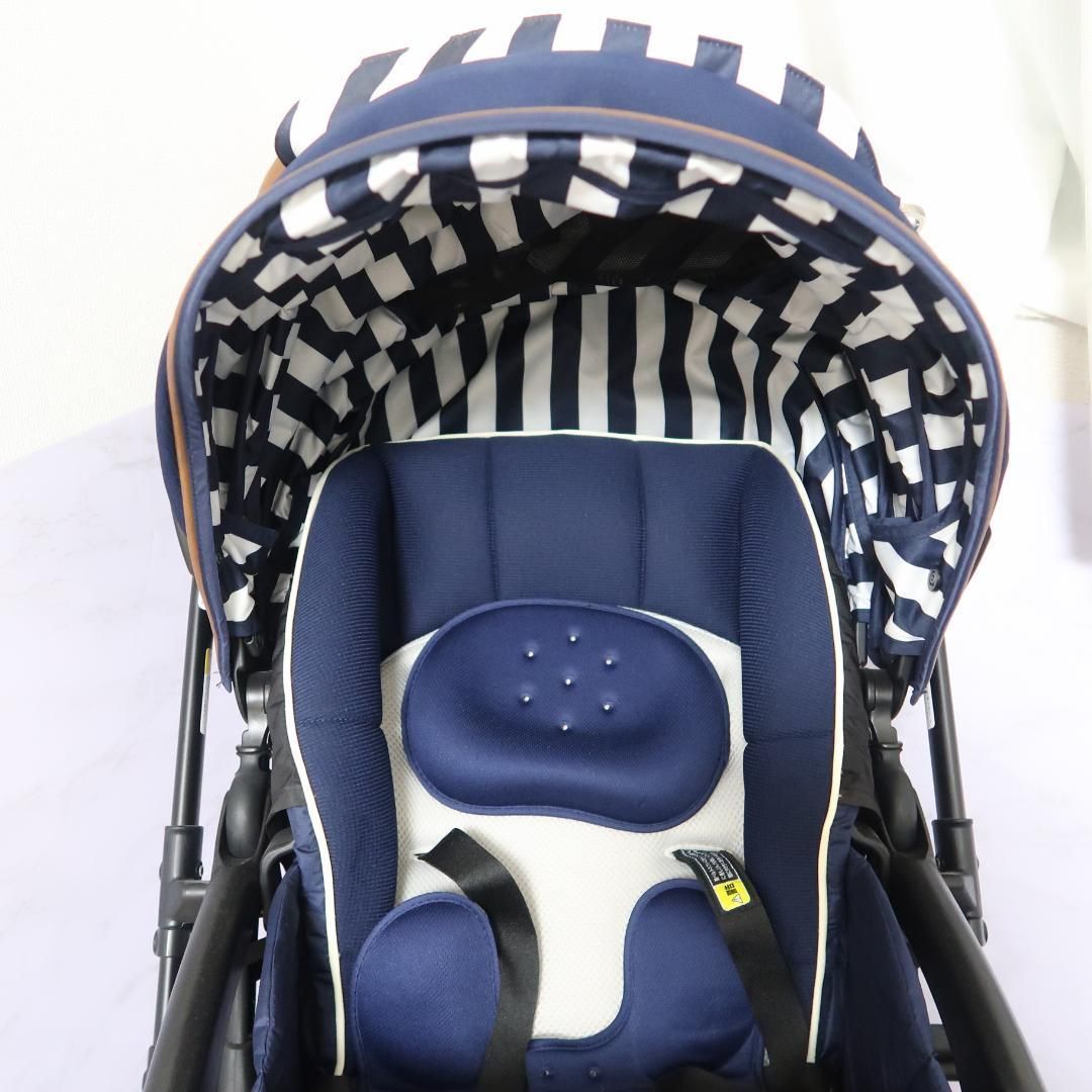 Aprica ラクーナビッテ クッション レザーハンドルベビーカー 美品】Aprica ラクーナビッテクッション ベビーカー レザー