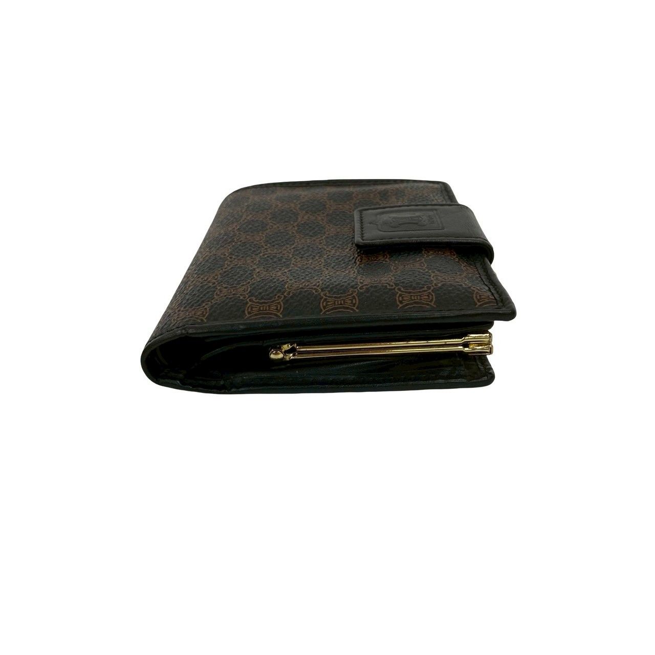 【極美品】CELINE　セリーヌ　マカダム柄　コインケース　ウォレット　レザー CELINE - セリーヌ コインケース 小銭入れ 財布 マカダム柄 PVC