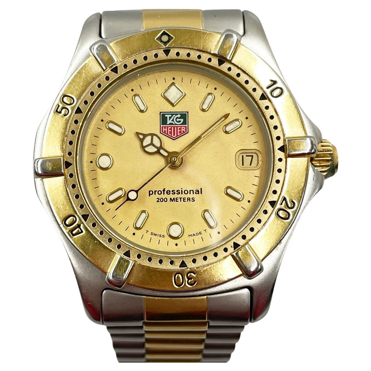 〇〇TAG HEUER タグホイヤー 腕時計 プロフェッショナル200 デイト ボーイズ WE1220-R シャンパンゴールド