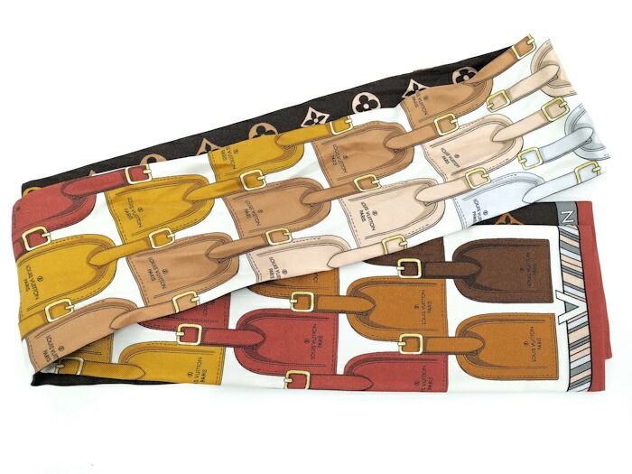 LOUIS VUITTON バンドー マイ LV タグ スカーフ モノグラム