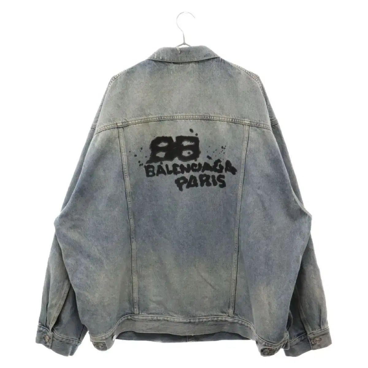 BALENCIAGA★バレンシアガ BB モーテル デニムジャケット BALENCIAGA バレンシアガ デニムジャケット コットン ブルー