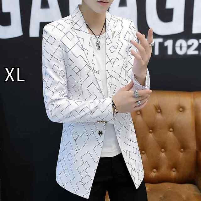 [XL]メンズ ファッション 服  オシャレ シンプル 大人 かっこいい 大きいサイズ ストリート 紳士服  スーツ 春 韓国スタイル スリム ウインドブレーカー ファッション ミドル丈 コート