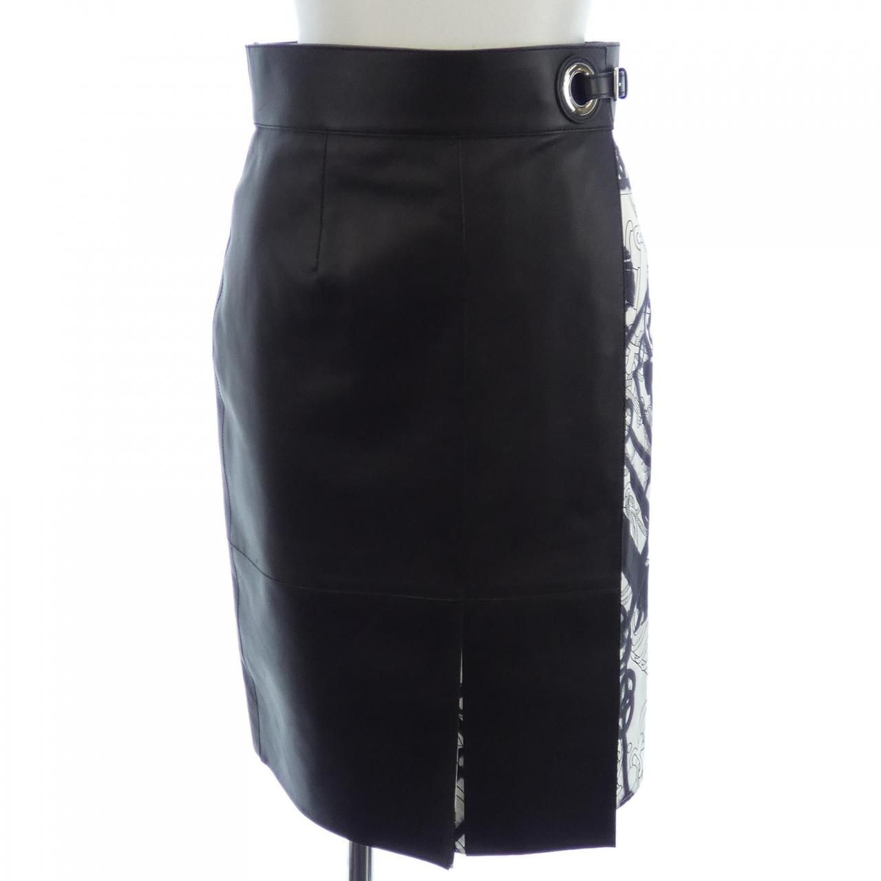 エルメス HERMES CLIQUETIS TATTOO AQUARELLE 2E1308DZ ツイルレーヌ スカート