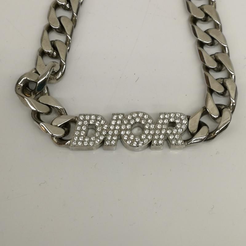 DIOR ディオール ネックレス チョーカー アクセサリー CD ロゴ 喜平