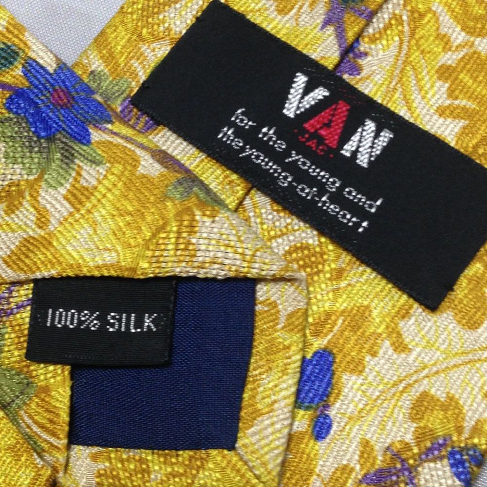 VAN ヴァンヂャケット ネクタイ 新品、未使用 ヴァンヂャケット VAN JACKET 美品 未使用品 微光沢 ネクタイ