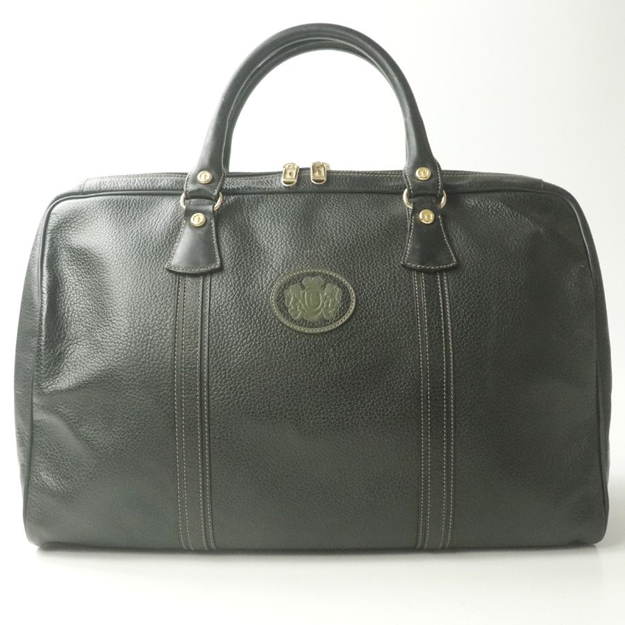 美品 イタリア製 ア・テストーニ トナカイ革 カリブレザー ボストンバッグ