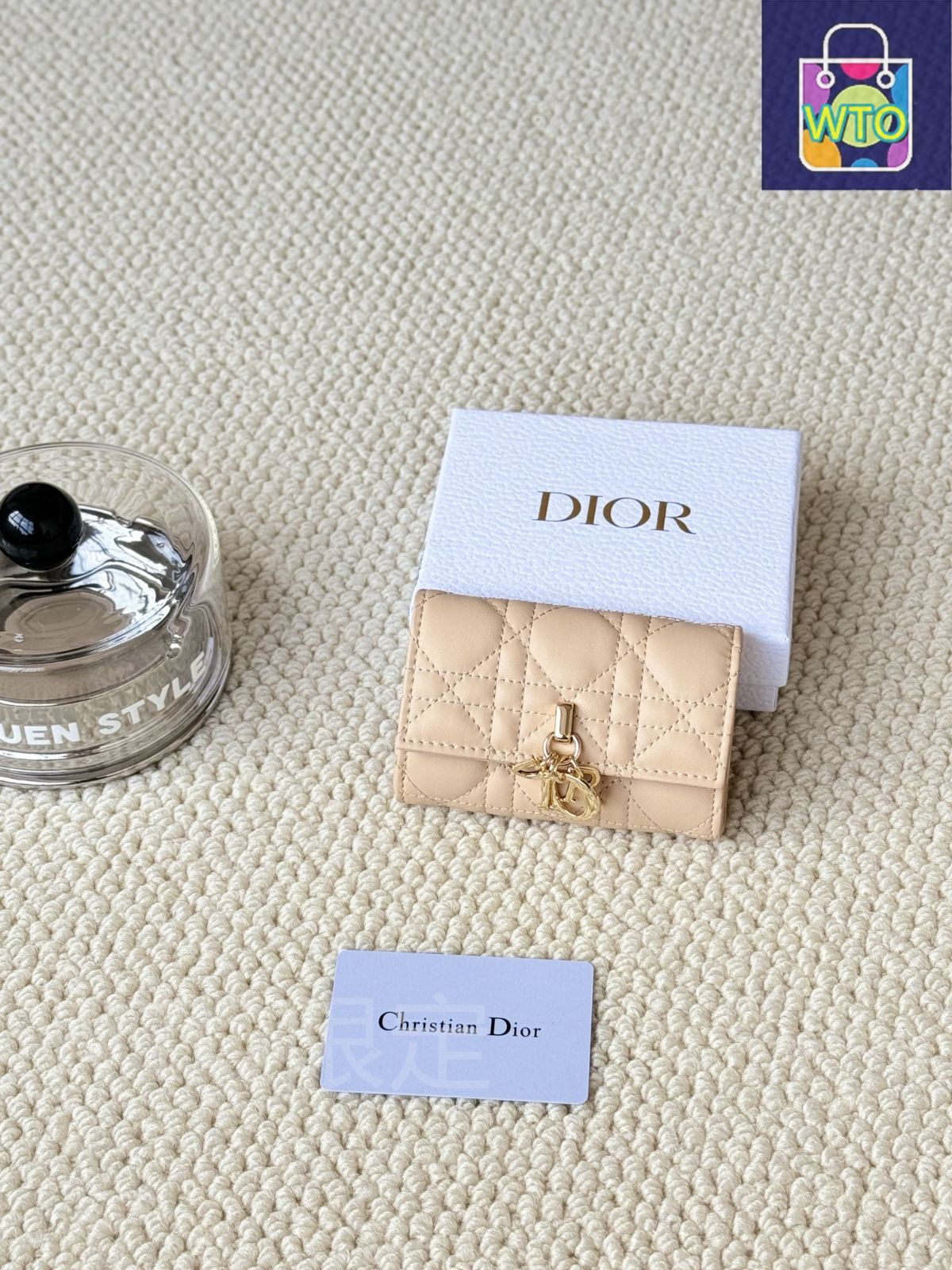 【洗練カラフルで繊細な花々】DIOR My Dior Glycine ウォレット DIOR | My Dior Glycine ウォレット カナージュ ラムスキン