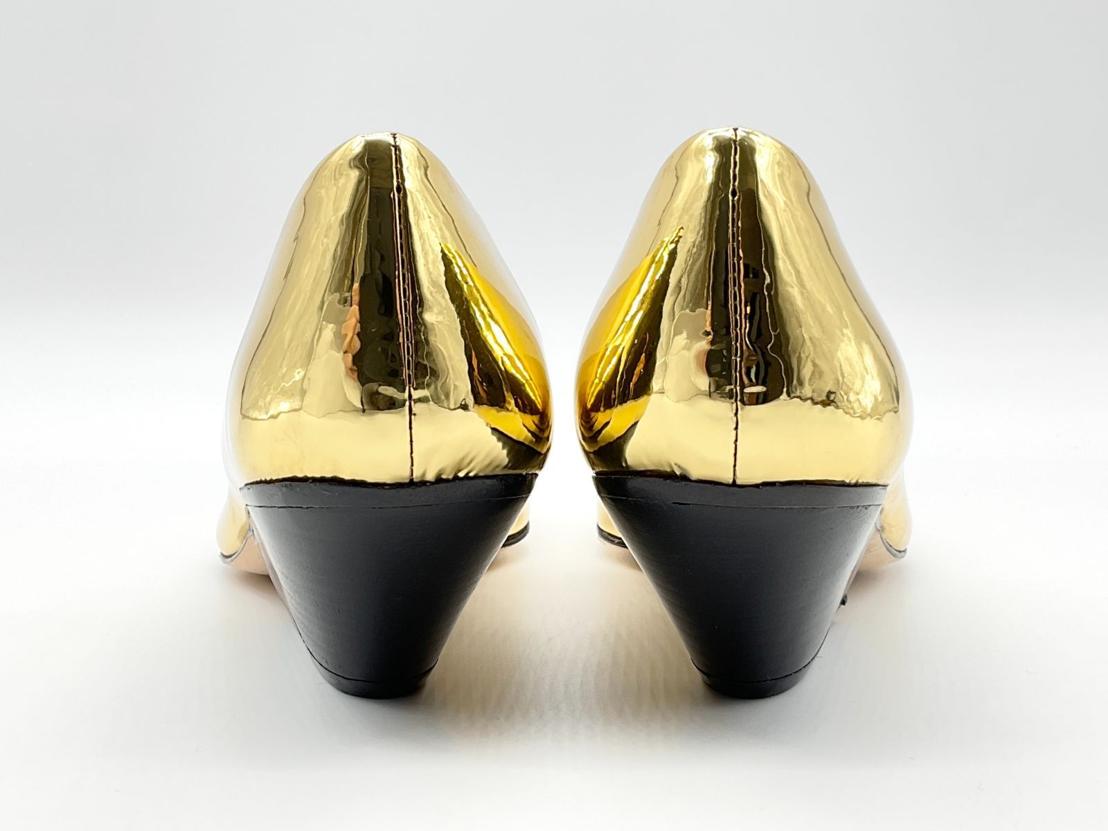 PELLICO ペリーコ　ゴールド パンプス チノが伊シューズ「ペリーコ」とコラボ 9cmのゴールドヒールのパンプス
