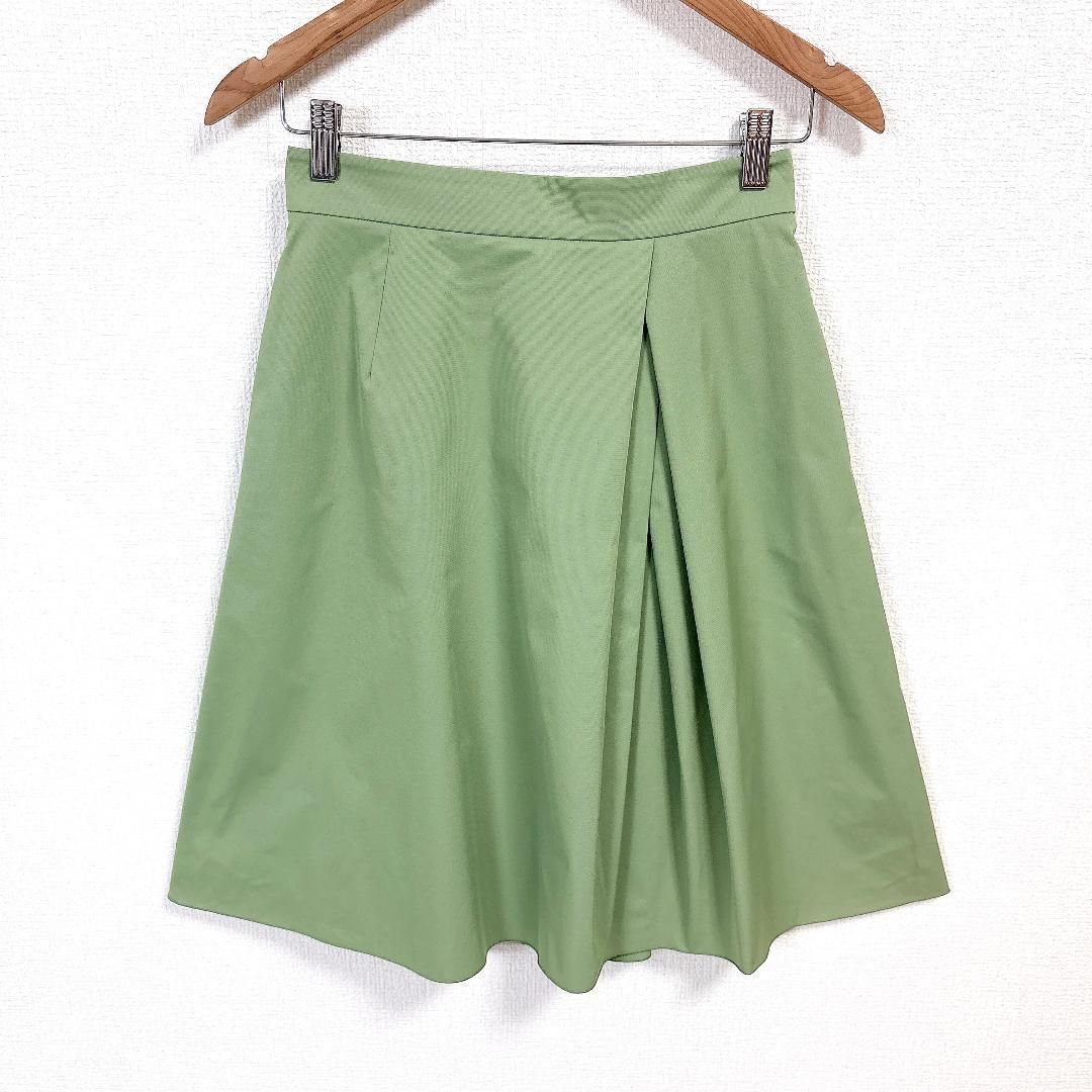 FOXEY NEW YORK フ スカート 40 ライムグリーン