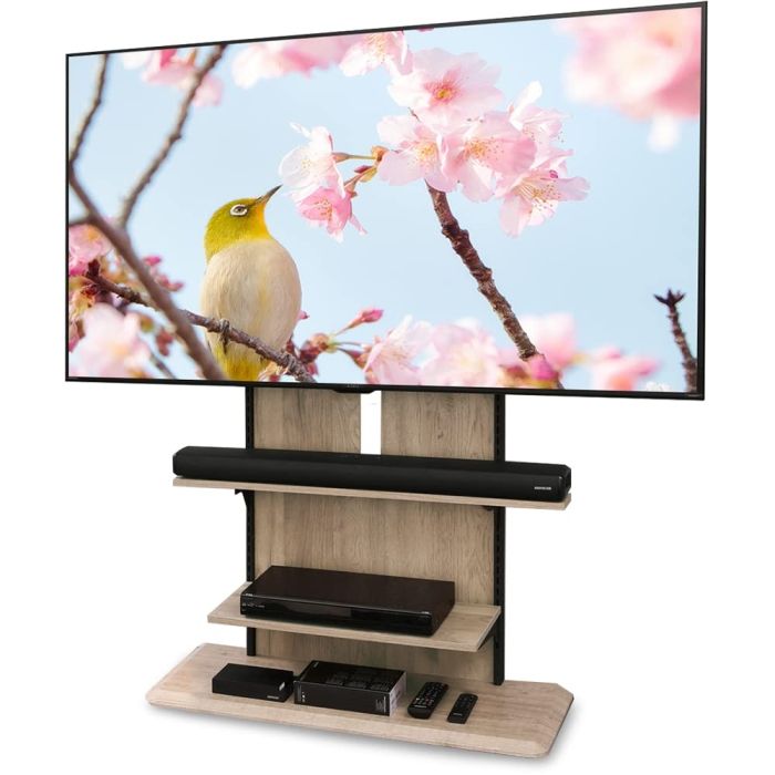 5営業日で発送 IRISOHYAMA アイリスオーヤマ スタンドテレビ台UTS-900R-LNライトナチュラル