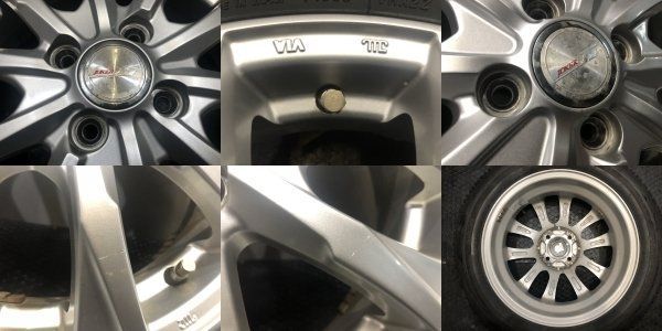 【BS BLIZZAK VRX2 165/60R15】スタッドレス【Weds JOKER 15インチ 4.5J4HPCD100+45】20年製 ハスラー フレアクロスオーバー等　(KTN085)