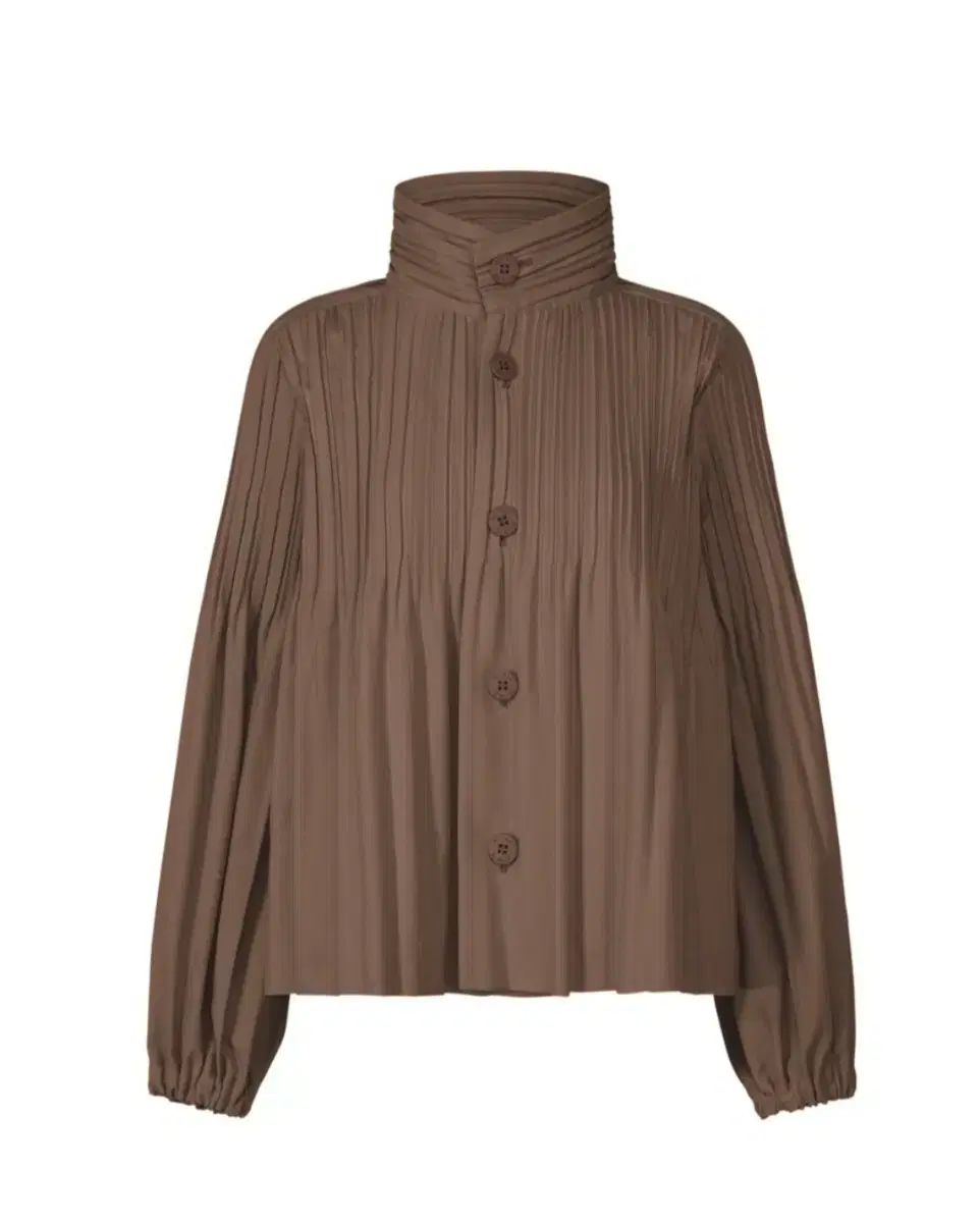 PLEATS PLEASE プリーツプリーズ スムーズ コート 茶色 3