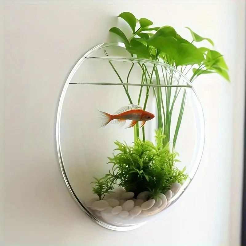 壁掛け花瓶 ウォールプランター 壁掛け ポット 花瓶 花器 プランター フラワーベース 金魚鉢 水耕栽培 観葉植物 インテリアグリーン モダン おしゃれ 透明 クリア 壁飾り ウォールデコ 玄関 