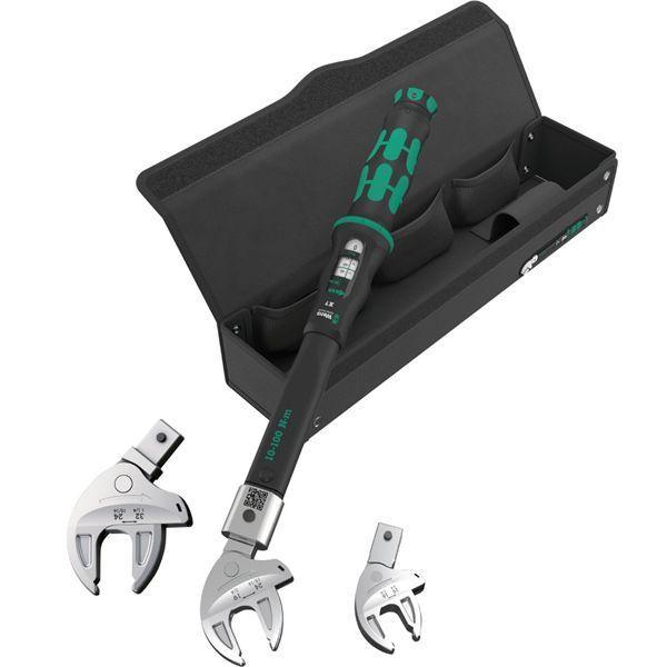 WERA ヴェラ 4点組 差込14×18mm クリックトルクレンチセット X7 10-100Nm スパナヘッド×3個 ケース付 343978