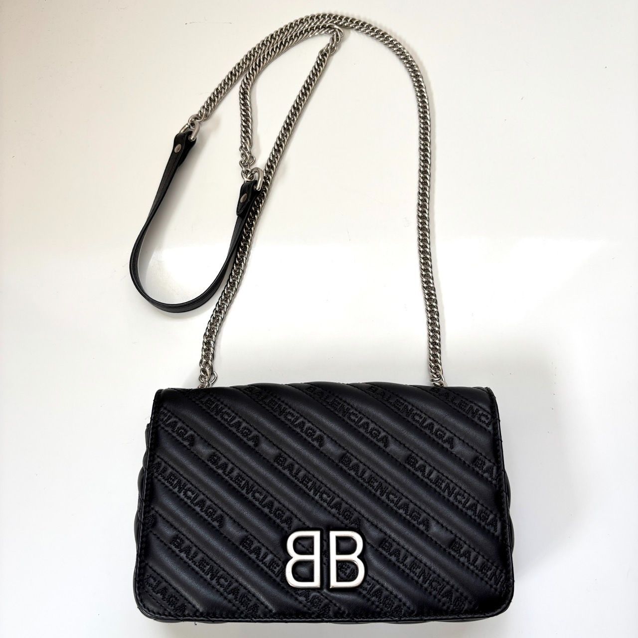 美品 BALENCIAGA バレンシアガ チェーンショルダーバッグ ワン