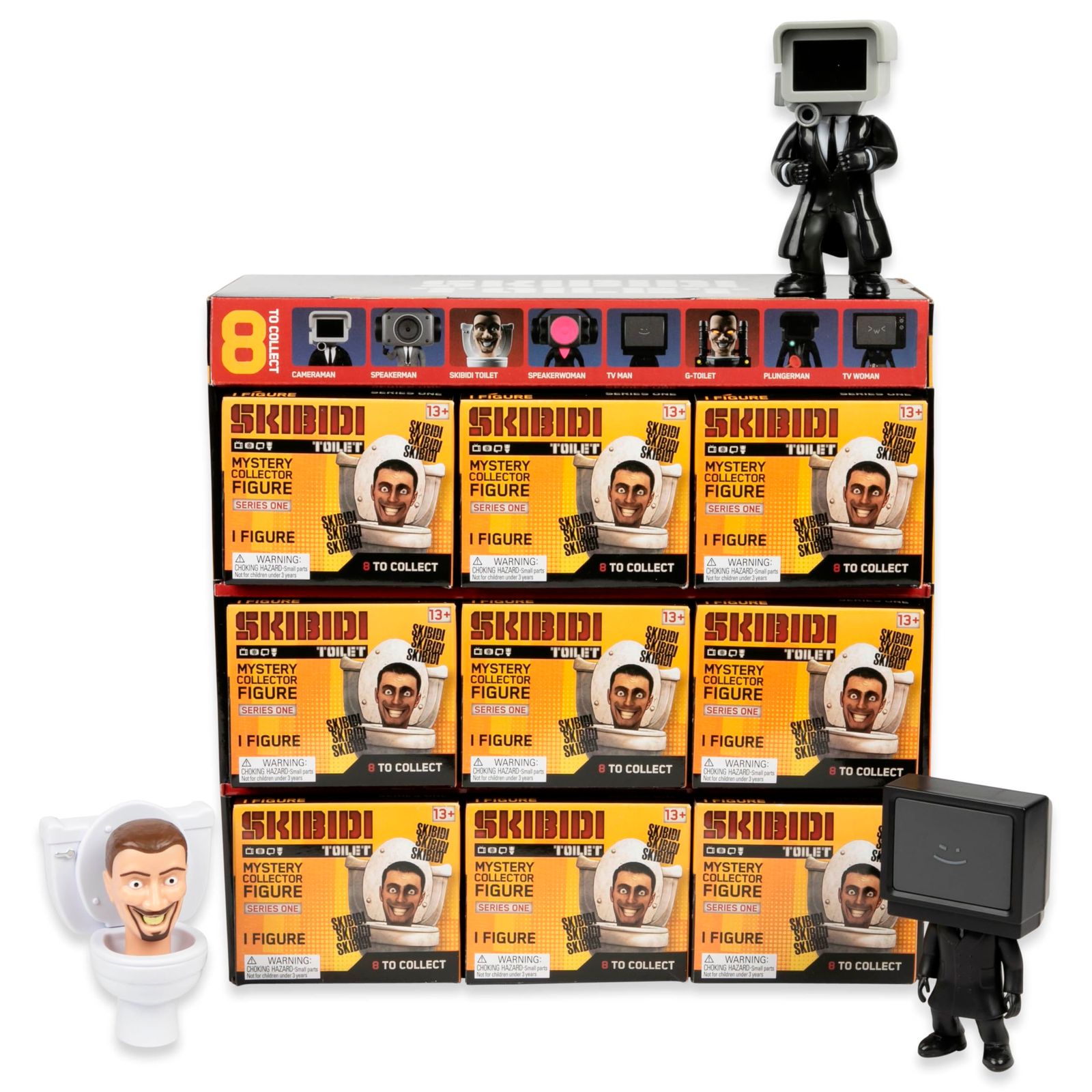 SKIBIDI スキビディ トイレミステリーフィギュア コレクターシリーズ 9個パック コレクションフィギュア 公式ライセンス商品