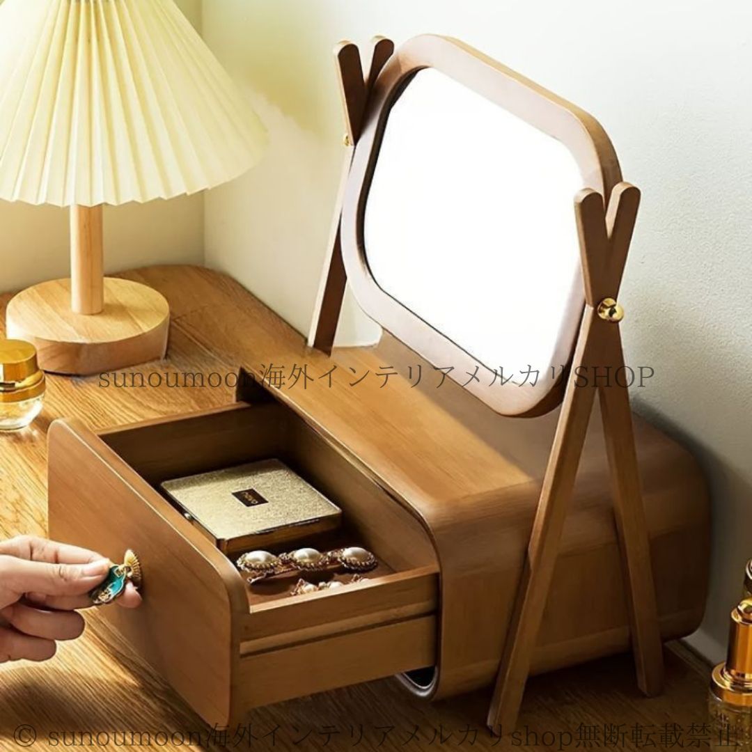 ドマンDemain イタリア製☆八角系ウォールミラー アンティーク姿見