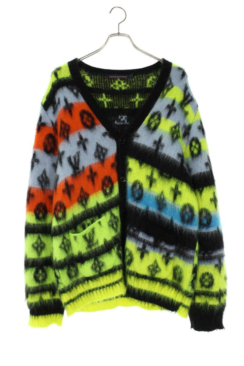 ルイヴィトン 22AW RM222V NE5 HNN05W モノグラムモヘアカーディガン メンズ L