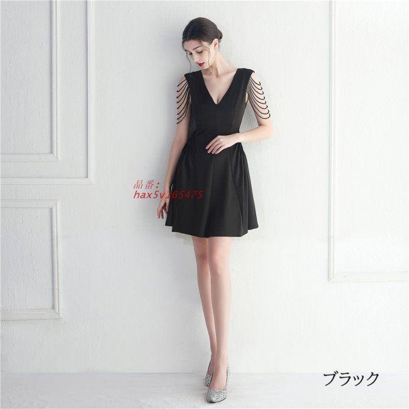 カラードレス 袖なし ミニドレス パーティードレス 結婚式 二次会 発表会 演奏会 フォーマルドレス ファスナー 演出 サテン ミディアムドレス ワンピース hax5v165475