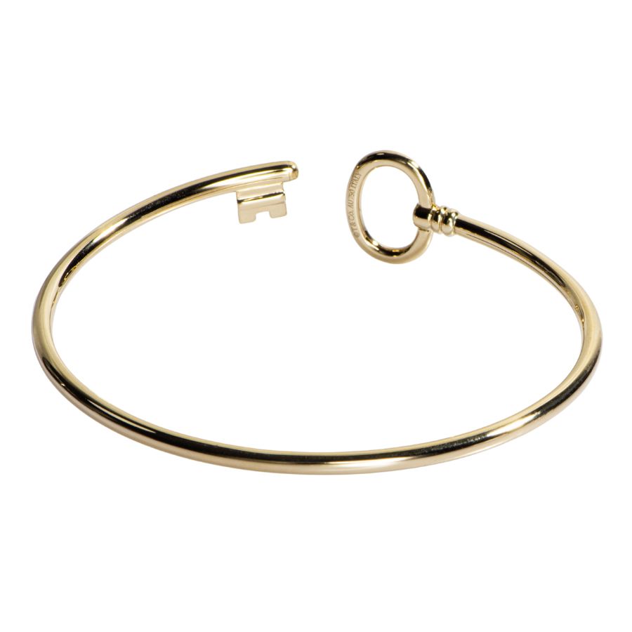 ティファニー T ナロー ワイヤー ブレスレット ホワイトゴールド