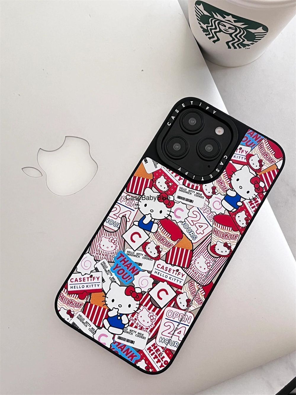 新品HELLO KITTY×CASETIFY 50周年 スマホケース+ストラップ 2点