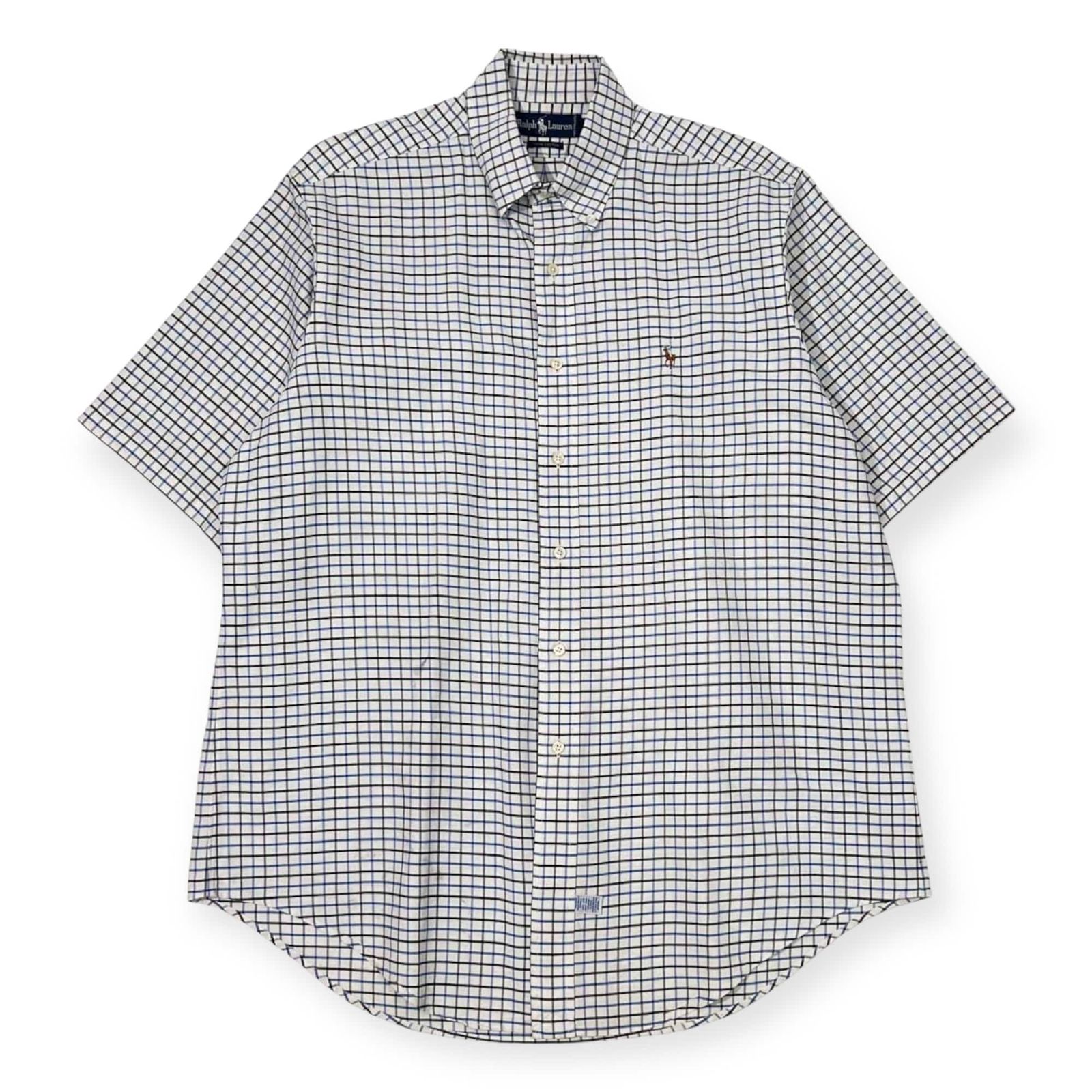 90s 00s Ralph Lauren ラルフローレン チェック オックスフォード BD 
