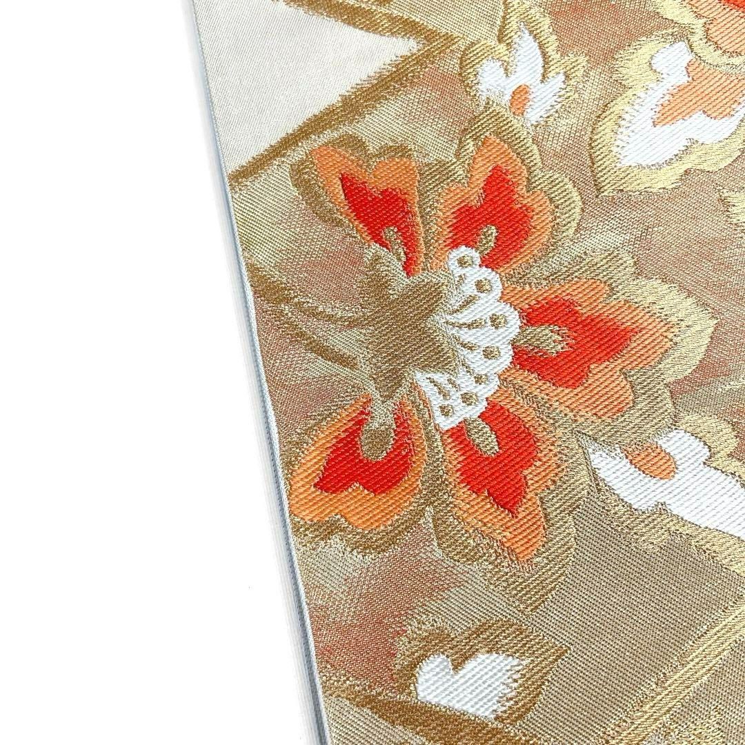 川島織物唐花松皮菱桜金通し着物094a d 