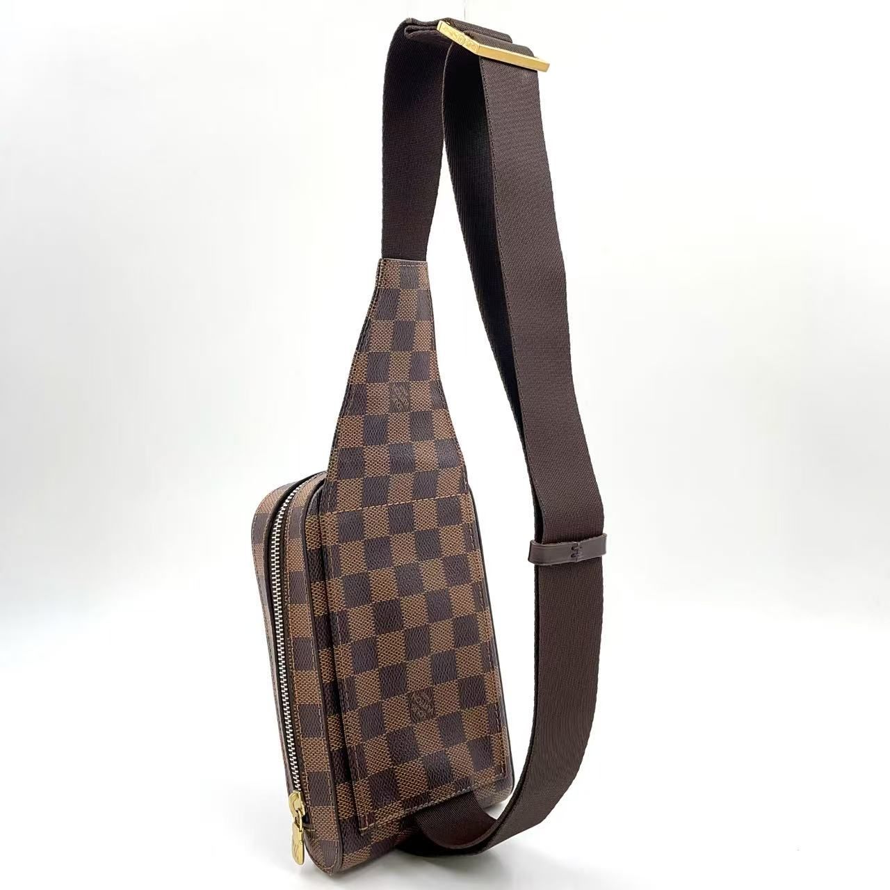 LOUIS VUITTON ジェロニモス ダミエ PVC ブラウン ボディバッグ  