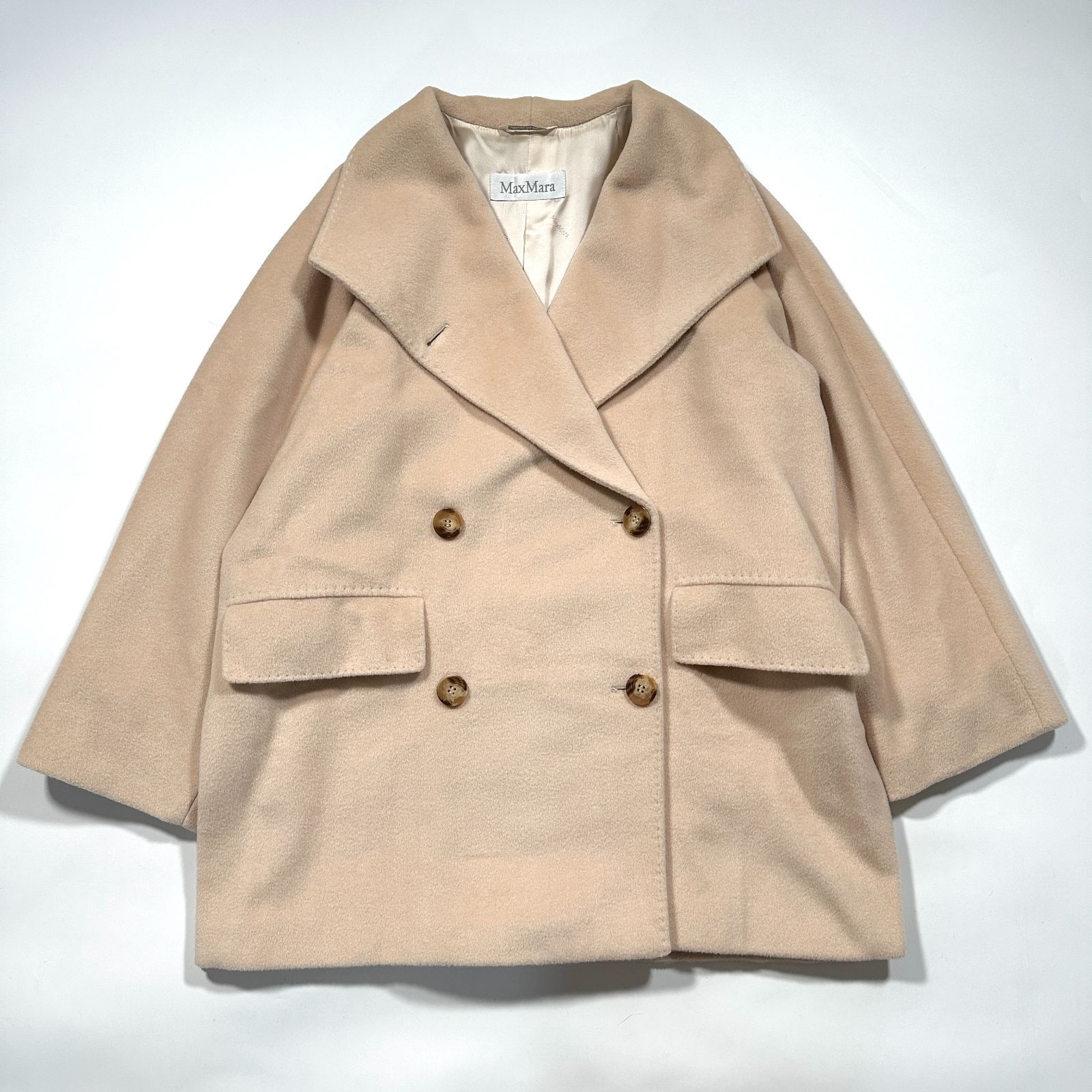 【再値下げ】マックスマーラ 白タグ カシミア混 コート 38 マックスマーラ 白タグ カシミア混 コート 38 Max Mara マックスマーラ