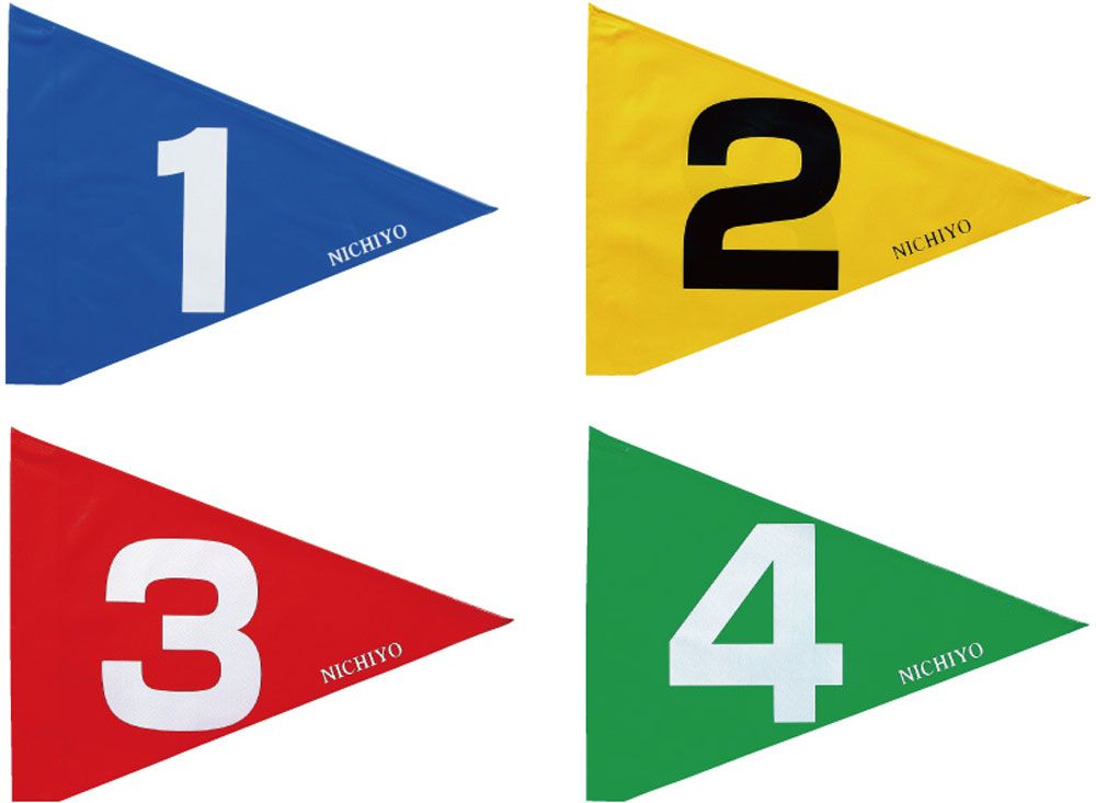ニチヨー NICHIYO ワンタッチストロング旗 No.1～No.8 グラウンドゴルフ グランドゴルフ 設営 用品 フラッグ ゲート レクリエーション 一式 練習 試合 大会 防水 G31018 B ブルー