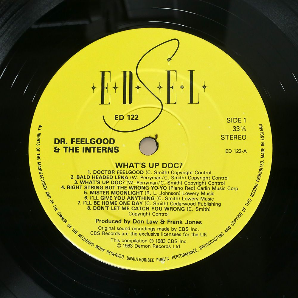 【上品】 英 ED122 DOC/EDSEL UP INTERNS/WHAT'S THE & FEELGOOD DR. UK盤 洋楽