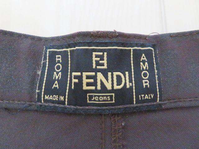 K10 FENDI フェンディ ズッカ ナイロン ボトムス 30インチ ブラウン