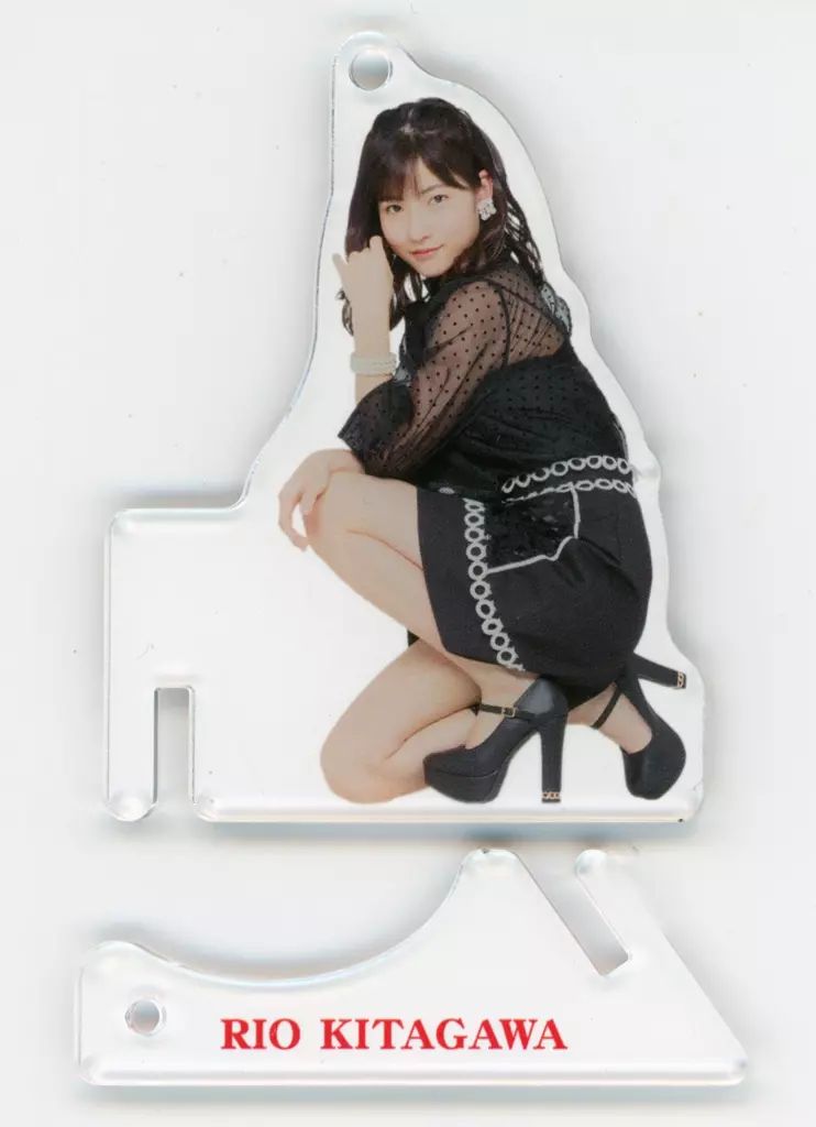 モーニング娘。 北川莉央 ルームキーホルダー white 北川莉央