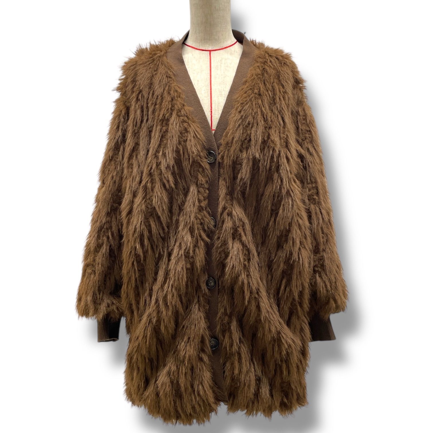 THINK FUR シンクファー Fur×Knit Medium Cardigan ファー ニット