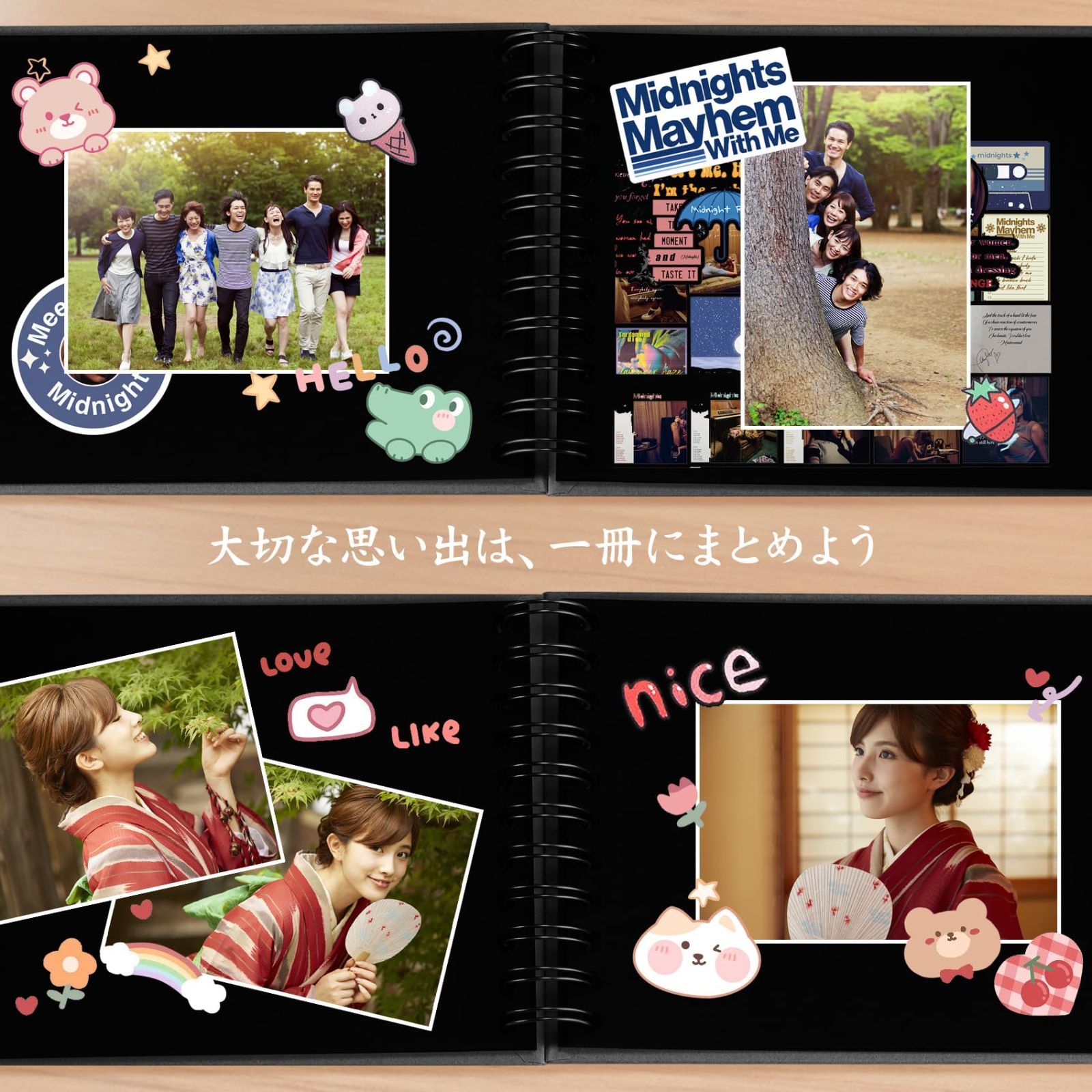 在庫わずか」A5サイズ30枚 手作り クラフト紙で作られた黒スクラップ