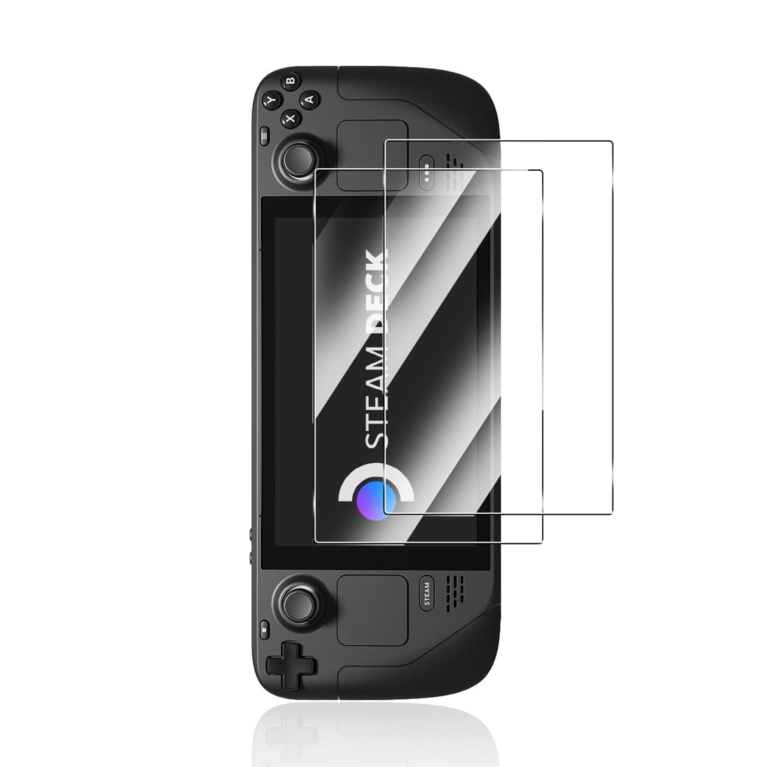 【新着商品】Deck OLED ガラスフィルム用 Sungale 2枚入り Steam Deck 画面 保護フィルム Deck/Steam 硝子素材 9H 硬度 2.5Dラウンドエッジ加工 Steam Deck OLED 液晶保護フィルム 全面保護 【2023