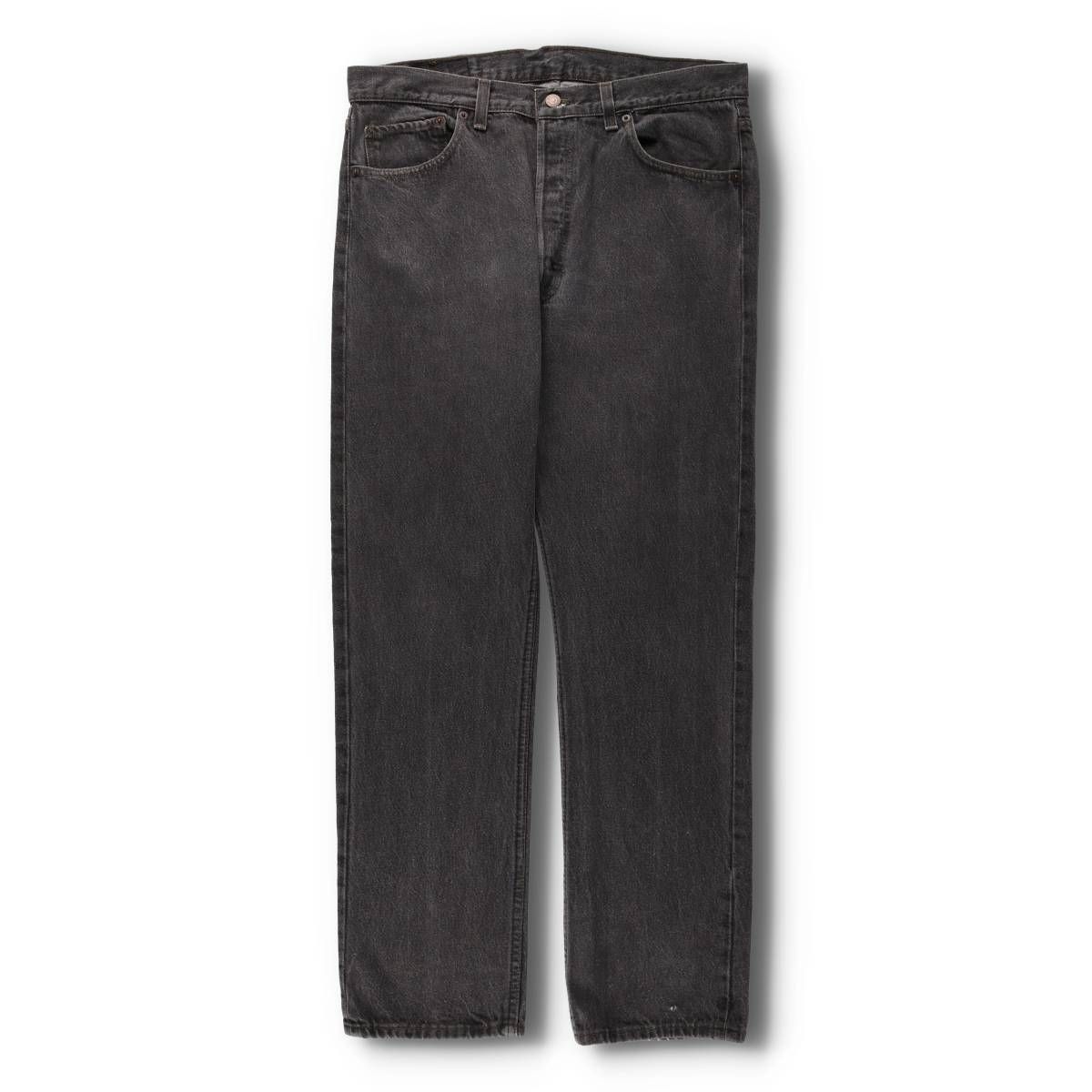 古着 90年代 リーバイス Levi s 501-0658 先染め ブラックデニム ストレートデニムパンツ メンズw36相当 ヴィンテージ|evb031016