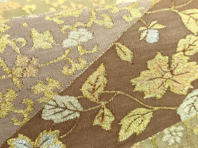 平和屋本店□最高級 明綴れ 全通柄袋帯 蜀江花文 金糸